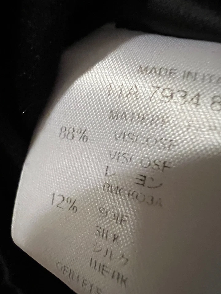 ❤️ Top Givenchy Vintage Manga Corta Negro Talla L - Italia Foto 4 de 4