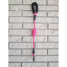 Reflective Dog Leash Neon Pink Soft Black Comfort Grip Handle Strong Rope