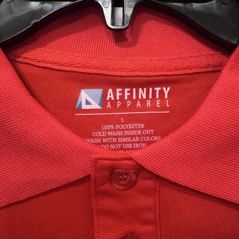 Shell Polo Shirt Size XL New Red Short Sleeve V Power Employee Uniform Casual - Image 4 of 4