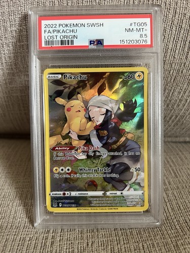 Pikachu graded PSA 8.5 for sale on eBay