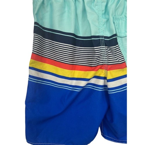 Old Navy Boys Multicolor Striped Swim Trunks Size M 8 Quick-Dry Lined - Picture 8 of 9