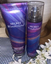 Bath & Body Works ~SECRET WONDERLAND ~Fragrance Mist & Body Cream Set~ NEW