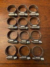 IDEAL TRIDON Lined Hose Clamps Size #12 (13 to 32mm) (1/2" to 1 1/4") LOT of 12