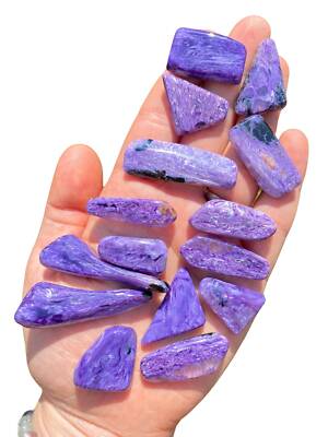 Charoite Stone Slice (Grade AAA) Polished Natural Charoite Crystal from Russia