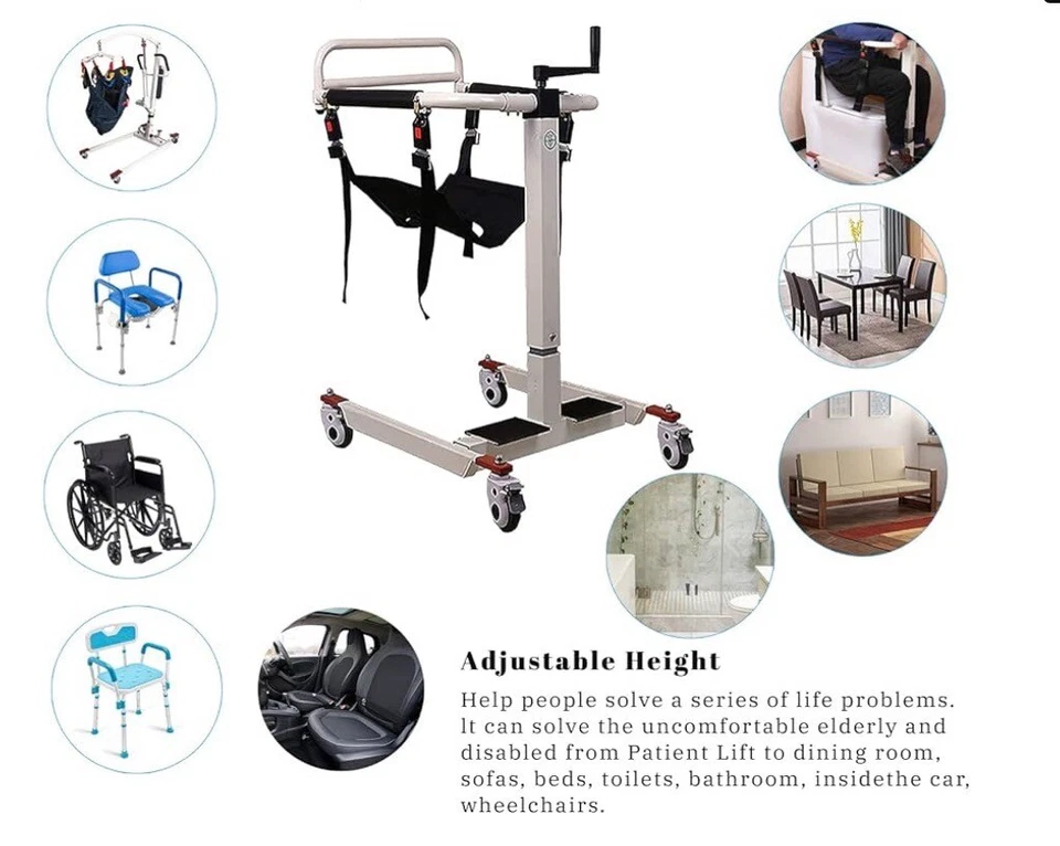 Patient lifting Wheelchair Hydraulic transfer chair   - Image 2 of 4