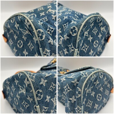 LOUIS VUITTON M95019 Monogram Denim Neo Speedy Hand bag Used from