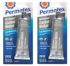 Permatex 29132 MotoSeal 1 Ultimate Gasket Maker Set Compound 5.40oz (2x2.7oz)