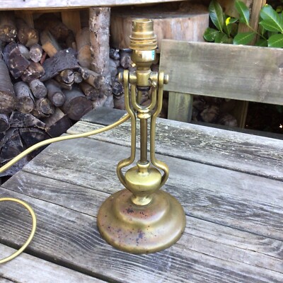 Alte antike Messing Harcourts AP9009 Maritime Kutsche Kardan Tisch oder Wandlampe