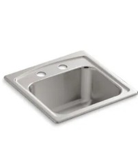 COMERCIAL Kohler K-3349-2-NA Bar Sink Fixture STAINLESS STEEL NEW FREE SHIPPING