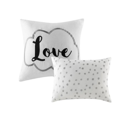 Intelligent Design Comforters Twin-XL Microfiber Geometric Metallic Soft Gray - Picture 3 of 8