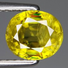 1.39Cts EXQUISITE OVAL SHAPE NATURAL SPHENE TITANITE LOOSE GEMSTONE