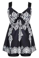 DANIFY Plus Size Swimsuit for Women Tankini size XXL 52 2pc NEW hh48 