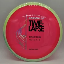 Axiom Discs Simon Line Neutron Time-Lapse Pink Flight Plate/Green Rim 174g