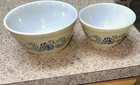 2 Bowls Pyrex "Homestead" Nesting Mixing Bowl 2 Yellow Set 401 402 1.5 Qt & Pt
