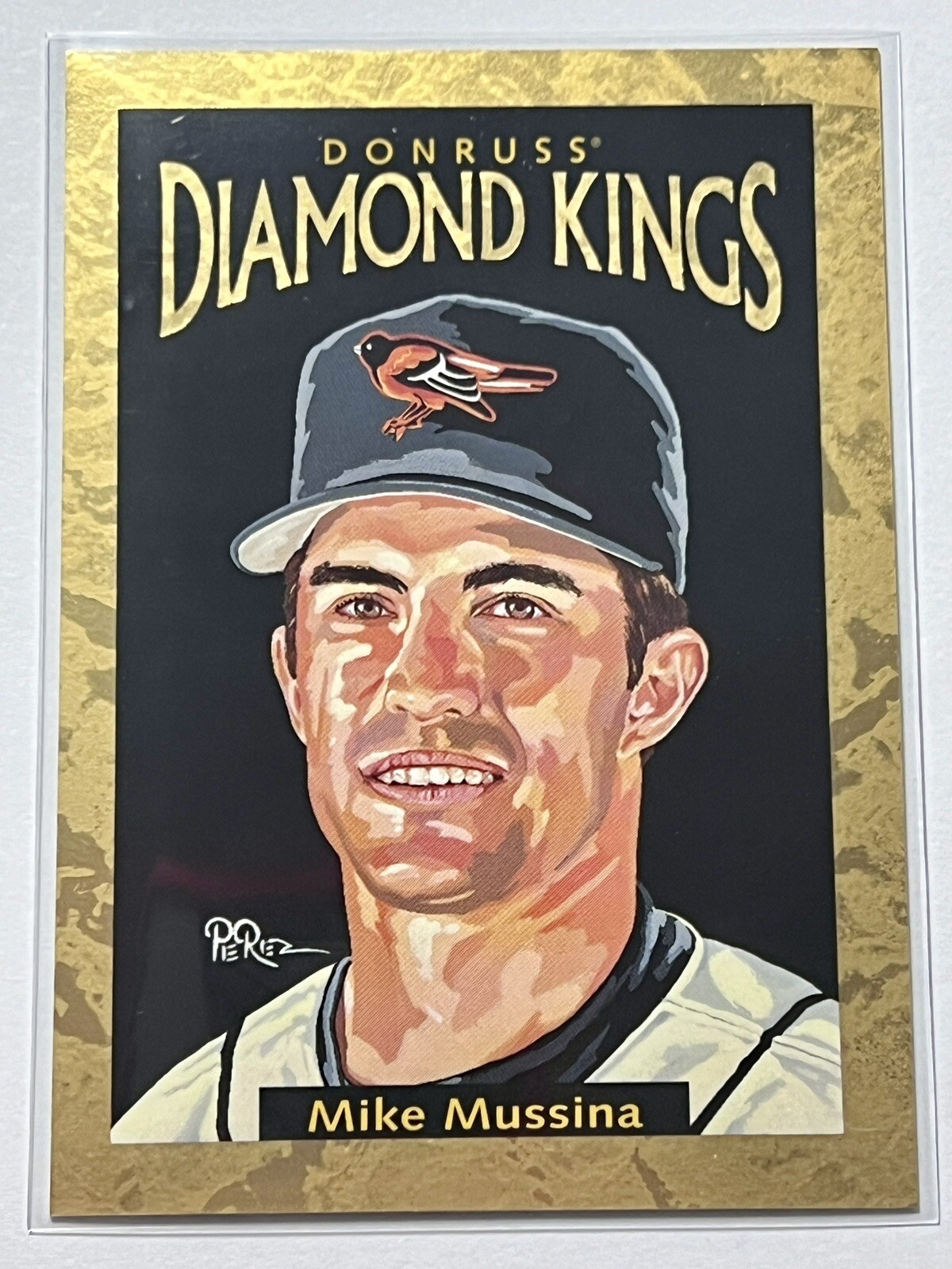 1996 Donruss Diamond Kings Mike Mussina #DK-28 /10,000 SP Baltimore Orioles