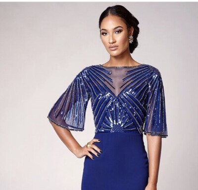 open lace back dress Grace Maxi Dress to hire main image 0