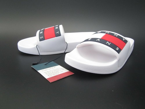 Sandalias para mujer Tommy Jeans con bandera piscina de piedra lisa deslizantes - 6,5 EE. UU. - Imagen 3 de 12