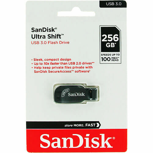 Sandisk 256GB Ultra Shift USB3.0 Flash Drive SDCZ410-256G