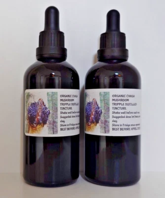 TSELEBNYYE TRAVY ALTAYA Natural Organic Chaga Mushroom, Distilled Tincture.Siberian. Immune Boost. 100ml