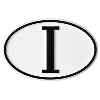 Auto Italien I Relief Emblem I Schild 80 mm RICHTER Art. 15781 selbstklebend - Bild 1 von 3