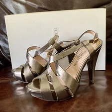 Gastone Lucioli Bronze High heel Sandal [Made in Italy ] size 35