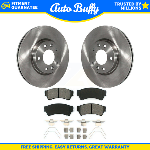 Front Disc Brake Rotors & Ceramic Brake Pads for 2011 Lincoln MKS