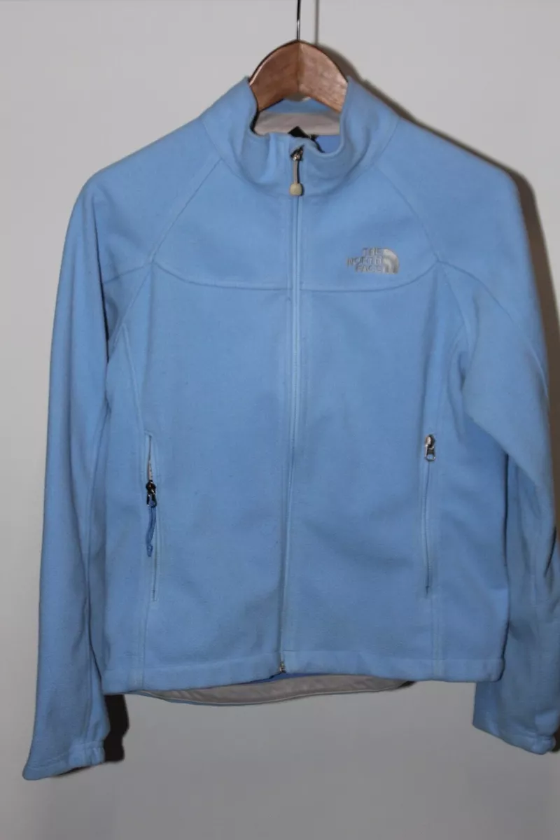 Women's light blue clearance north face jacket