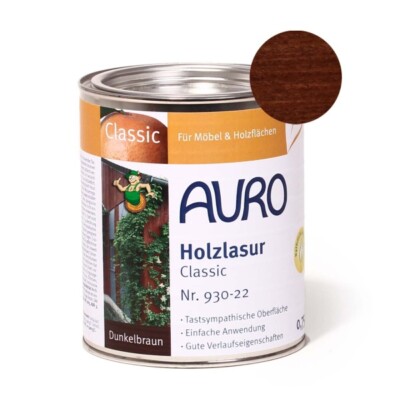 AURO Holzlasur, Classic, Nr. 930-22 Dunkelbraun