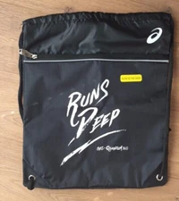 NEW ASICS Cinch Sack Pack Workout Athletic Bag Sack Pack Back Drawstring Gym 