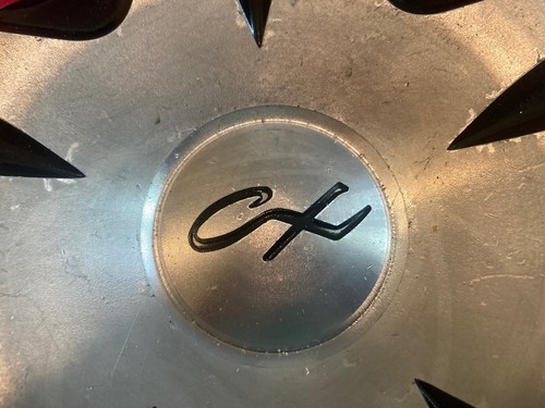 CX Silver / Gloss Black Custom Wheel Center Cap # N/A (1) - Picture 5 of 7