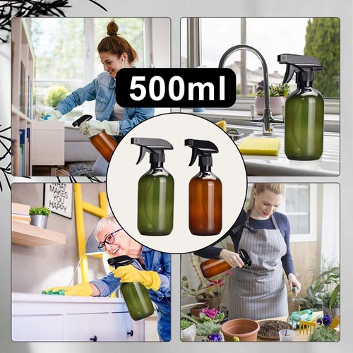 Botella de spray de agua de niebla vacía de 500 ml contenedor de aceite esencial de plástico recargable - Imagen 23 de 25