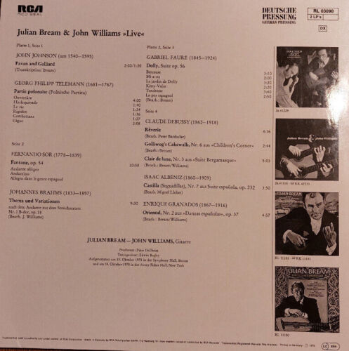 Julian Bream & John Williams - Live - RCA Red Seal - 2 x Vinyl LP - 1979 - Bild 2 von 9