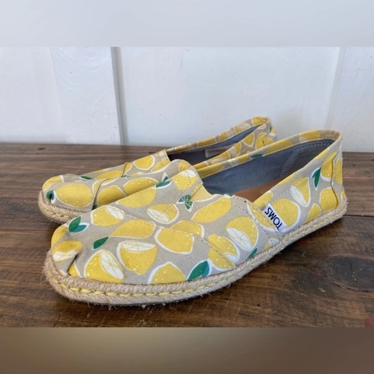 Toms lemon shoes clearance