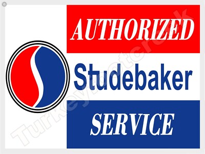 Authorized Studebaker Service 18'' x 24'' Metal Sign