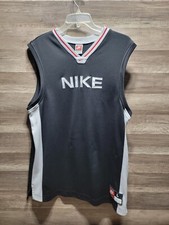 Vintage Nike Fit Team Sports Basketball Embroidered CenterSwoosh Jersey Sz Large