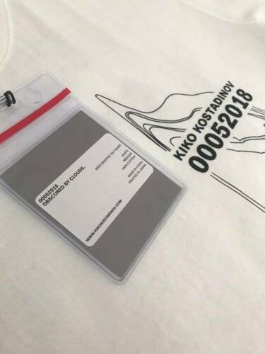 2018 Kiko KOSTADINOV Obscured by Clouds White logo T-shirt Tee