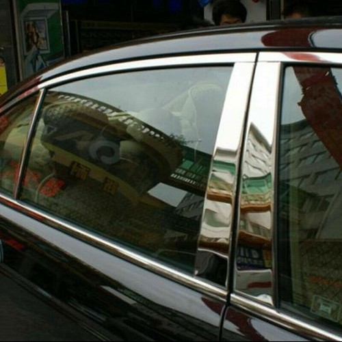6PCS Stainless Chrome Pillar Post Trim Door Cover For Honda Accord 4DR 2003-07 - Picture 6 of 6