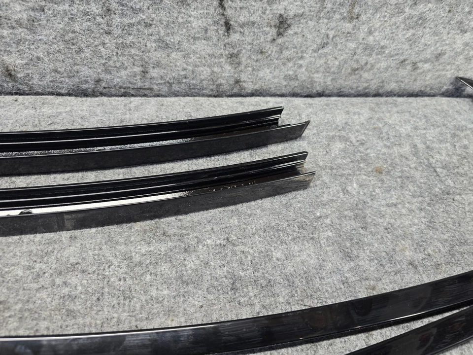 BMW 11-16 F10 PUERTA DELANTERA Y TRASERA NEGRO BRILLANTE SHADOWLINE JUEGO MOLDURAS OEM 56K Foto 4 de 4