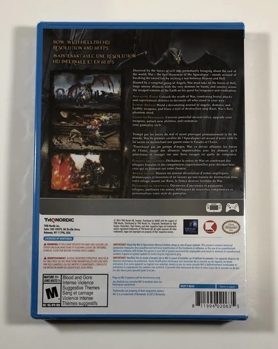 Darksiders: Warmastered Edition (Nintendo Wii U, 2016) Brand New, Ships Today! - Picture 2 of 7