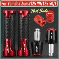 Red - Handle Grips Handle Bar End Cap Tire Valve For Yamaha Zuma125 YW125 50/F