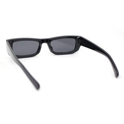 Modish Fashionable Narrow Rectangle 2-tone Plastic Sunglasses - Picture 8 of 21