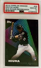 2019 Topps On Demand MLB Rookie Progression Keston Hiura RC Card #26 PSA 10