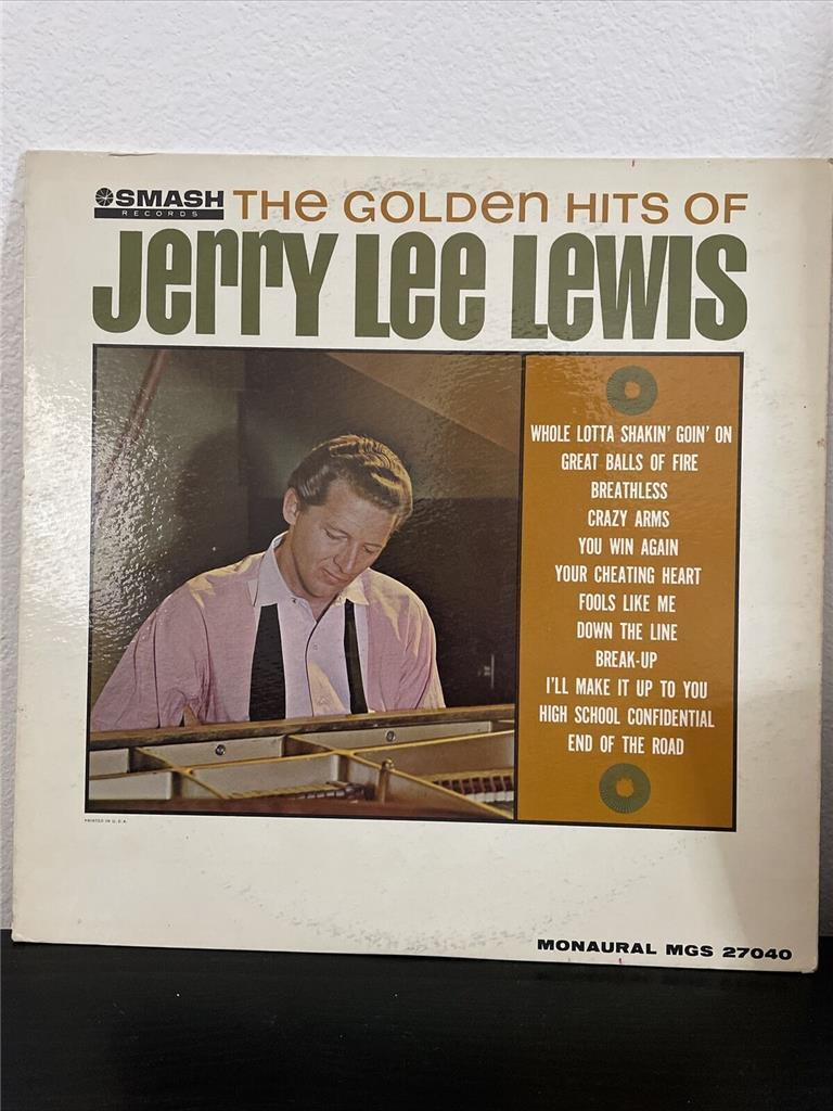 JERRY LEE LEWIS 1964 THE GOLDEN HITS OF VINYL SMASH RECORD