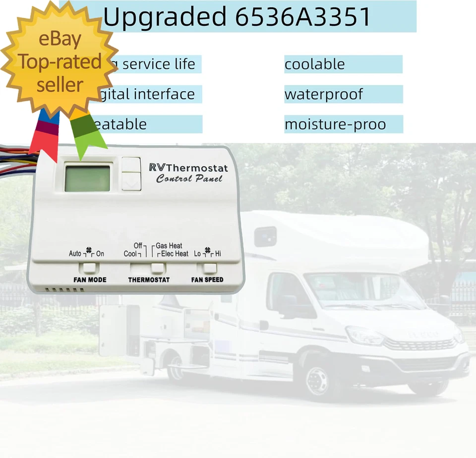 6536A3351 Digital Thermostat Replacement for Coleman-Mach Two-Stage Digital - Image 3 of 4