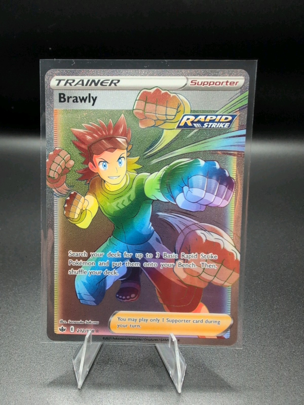Brawly (Secret) 212/198SWSH06: Sword & Shield Chilling Reign Holo