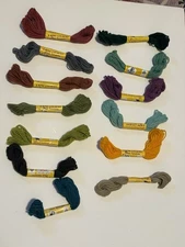 Laine Colbert 100% Pure Virgin Wool Tapestry Yarn Lot of 13 8 yd skeins France