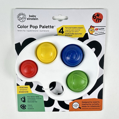 Baby Einstein Color Pop Palette Baby Sensory Toy Fine Motor Skills 6 Months+ NEW