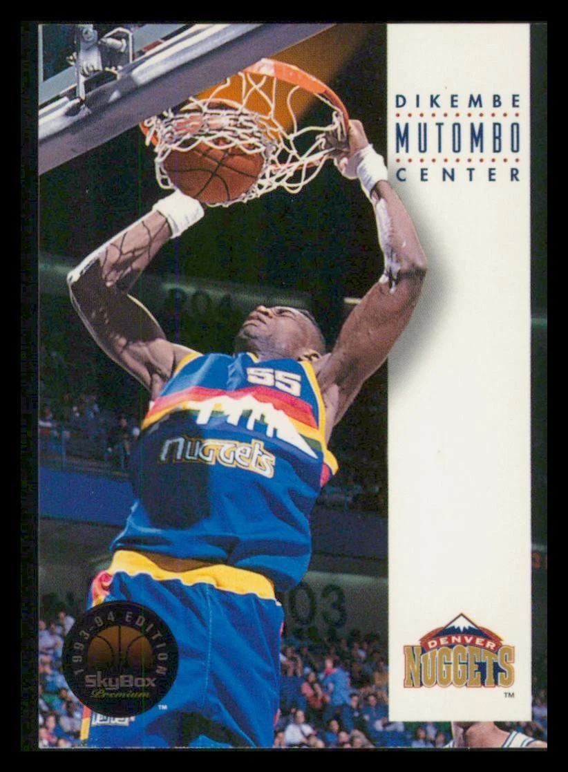 1993-94 SkyBox Premium #63 Dikembe Mutombo Denver Nuggets BASKETBALL Card