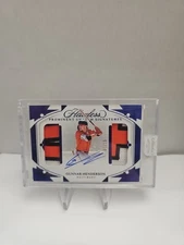 GUNNAR HENDERSON 2024 PANINI FLAWLESS PROMINENT DUAL PATCH AUTO SAPPHIRE 01/15