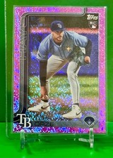 2025 Topps Update Eric Orze RC PINK HOLO FOIL #US212 Rays Rookie Pack Fresh⚾💎